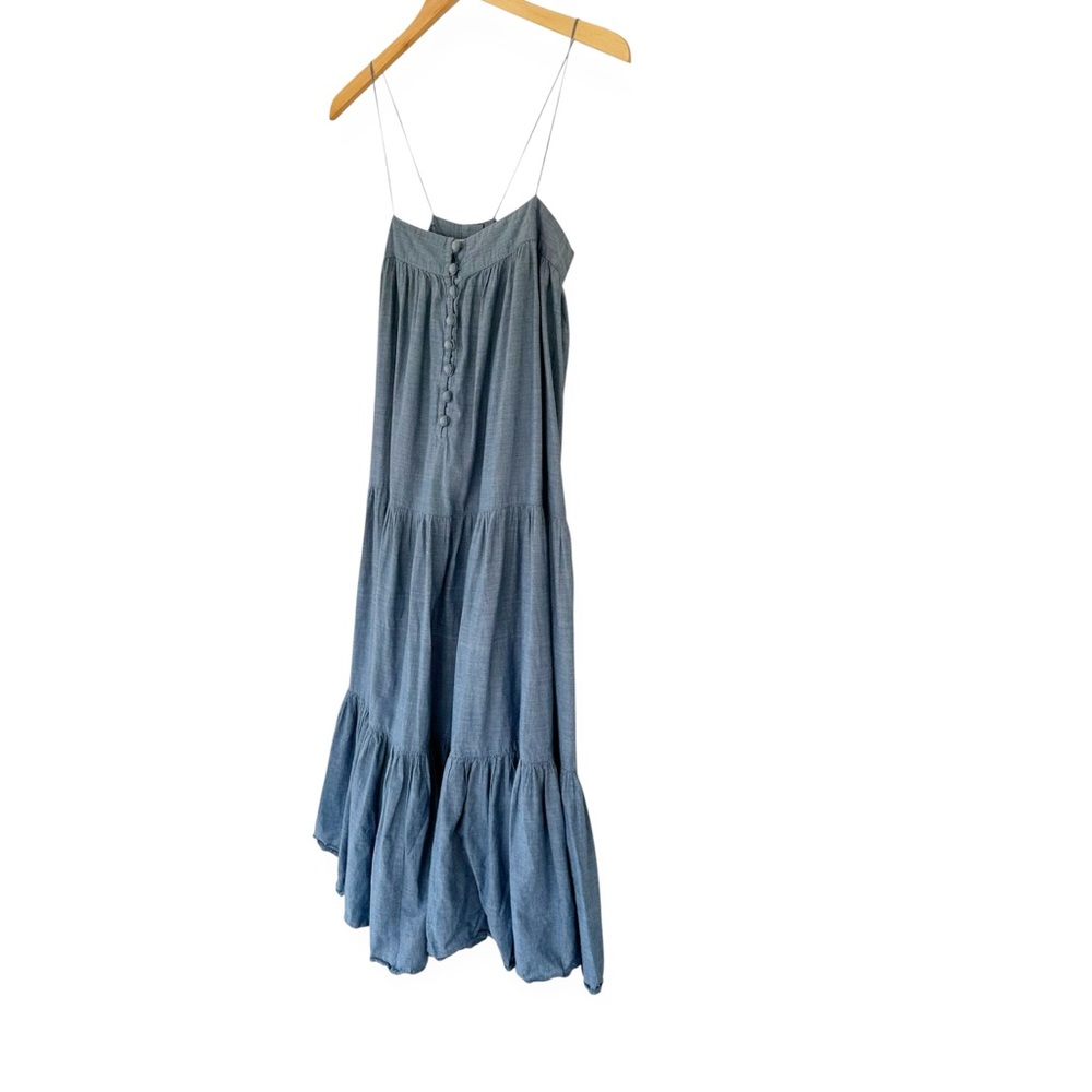 Apiece Apart • Tangiers Spaghetti Midi Dress in Chambray - Picture 9 of 11